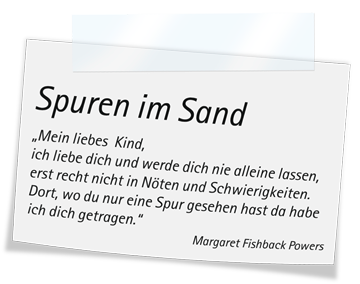 Spuren im Sand